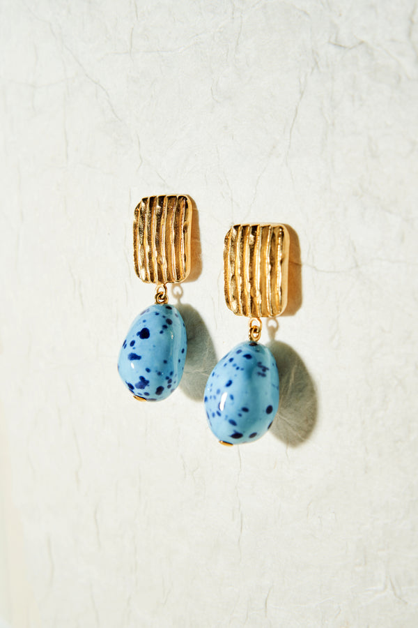 THE MISHA BLUE EARRINGS