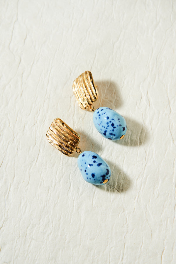 THE MISHA BLUE EARRINGS