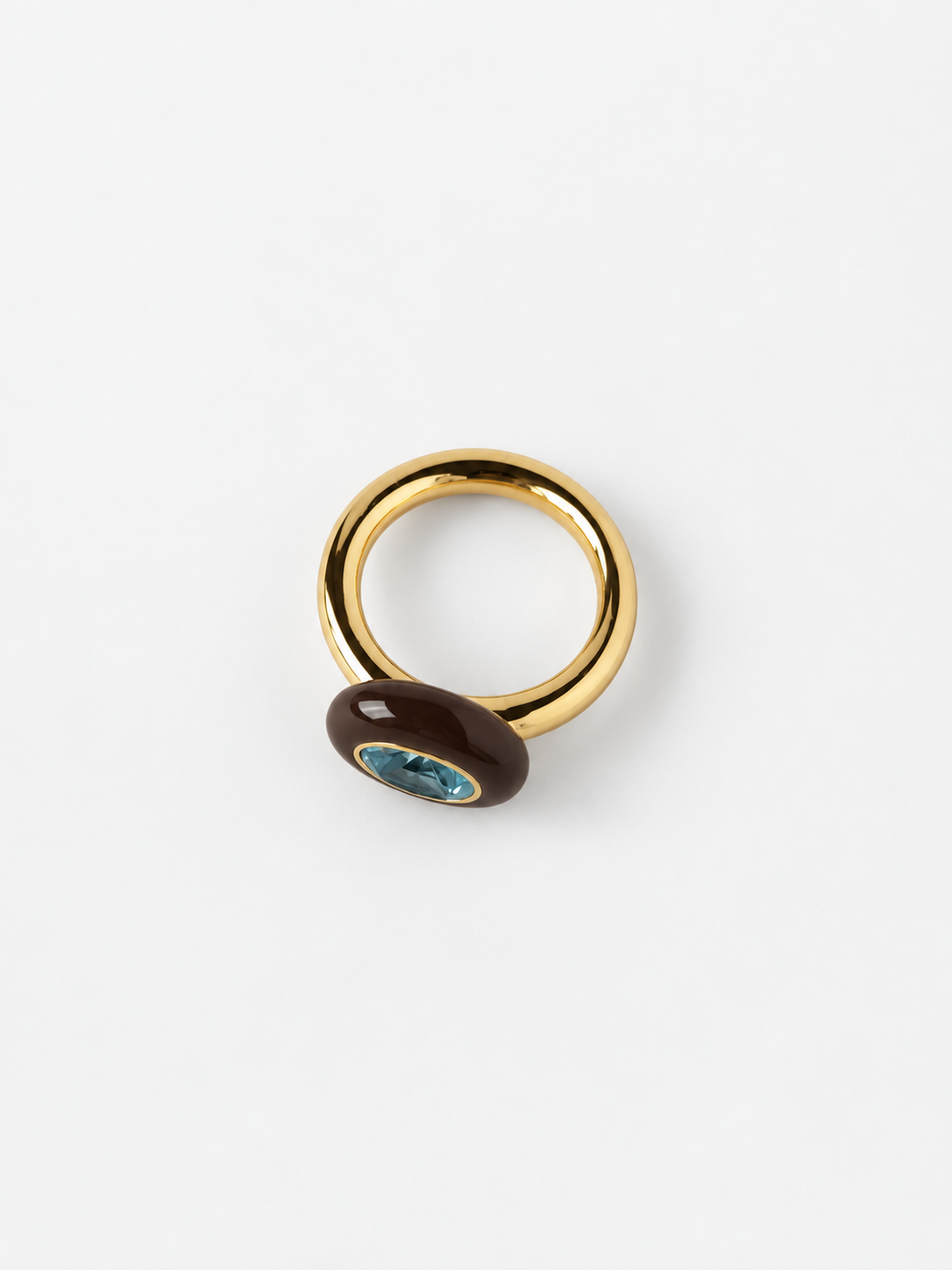 Bonbon Pinky Ring - Brown