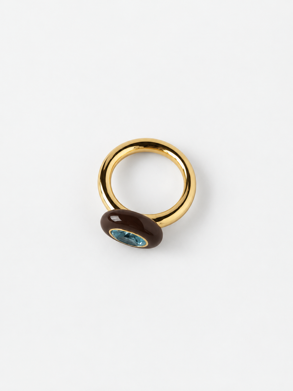 Bonbon Pinky Ring - Brown