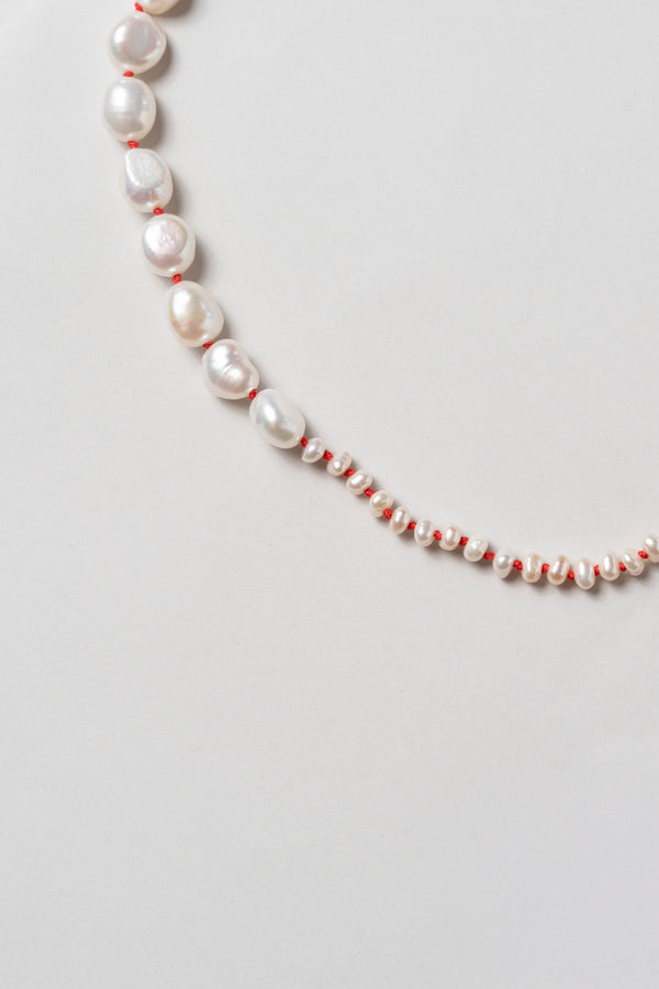 THE MIRA NECKLACE - RED CORD