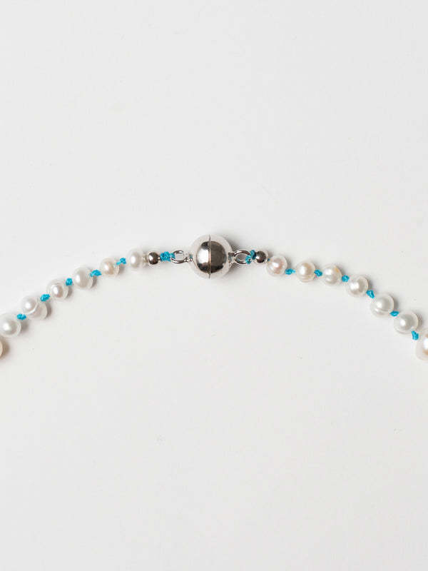 The Ella Necklace - Blue Cord