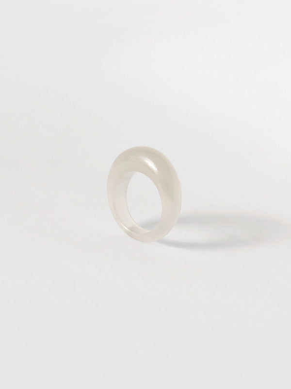 Milky Jadeite Ring