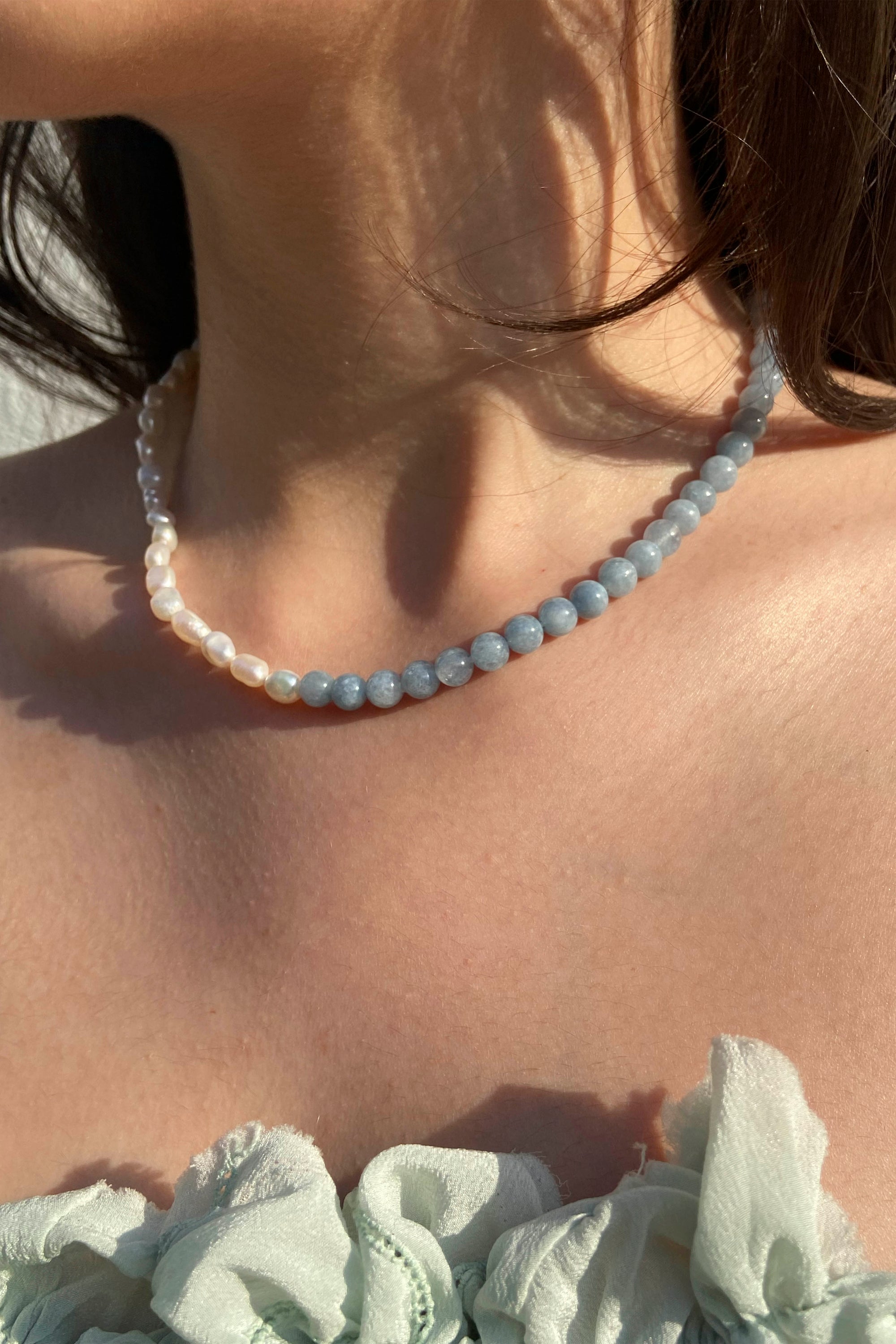 THE SOPHIE NECKLACE IN BLUE