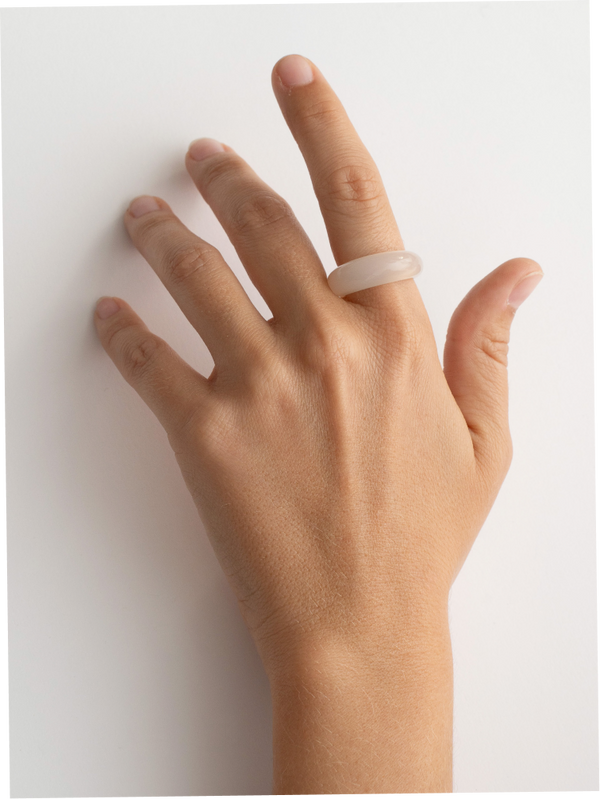 Milky Jadeite Ring
