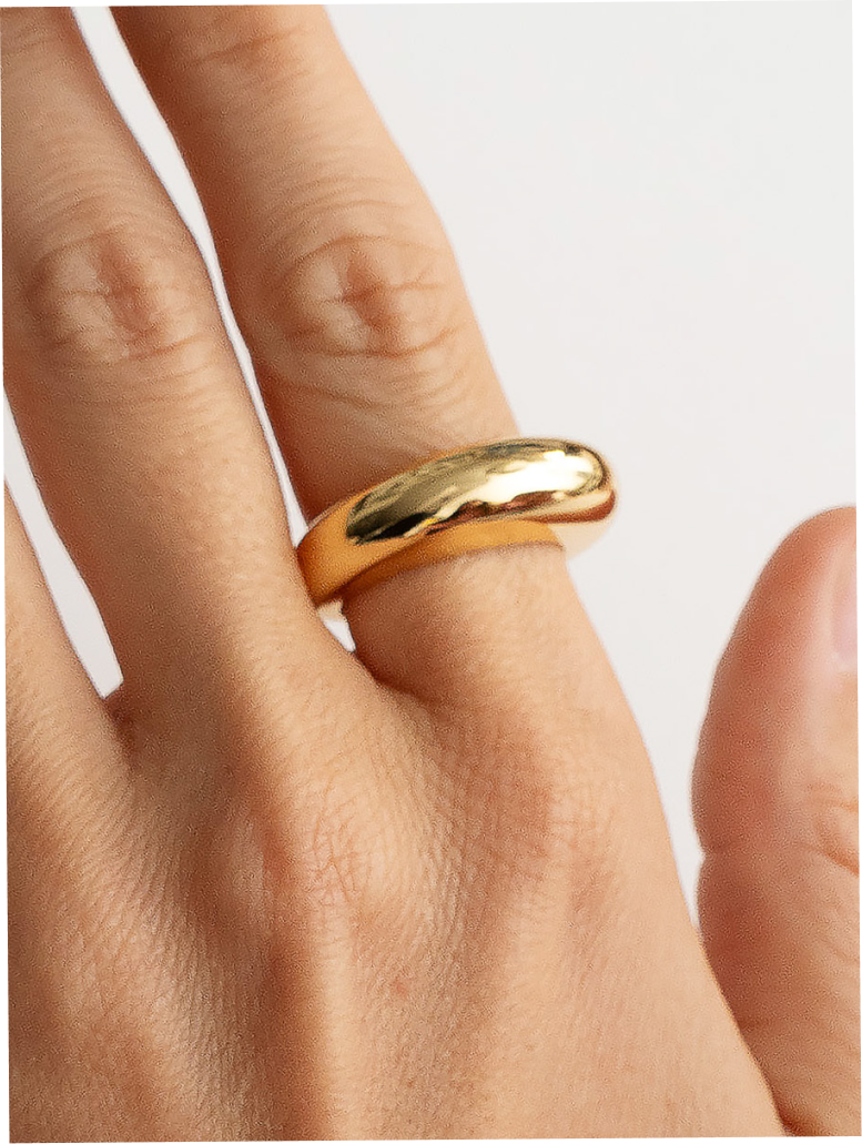 Big Donut Ring Gold