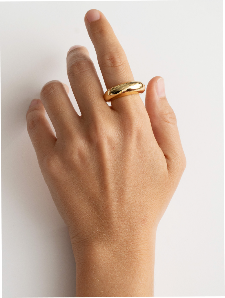 Big Donut Ring Gold