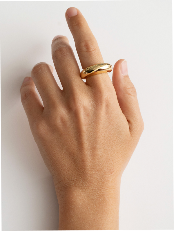 Big Donut Ring Gold