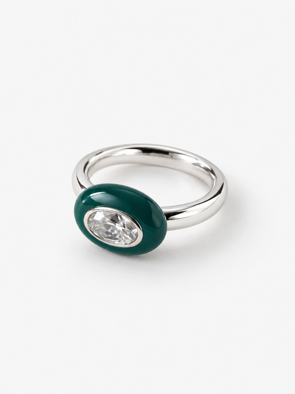 Bonbon Pinky Ring - Forest Green