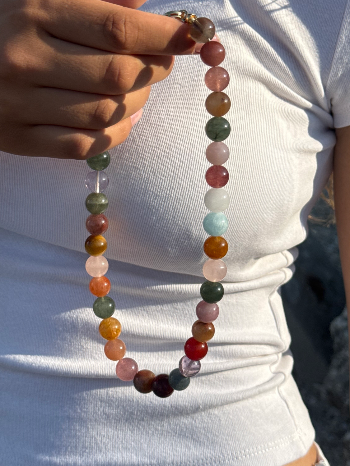 Multi Color Beaded Necklace