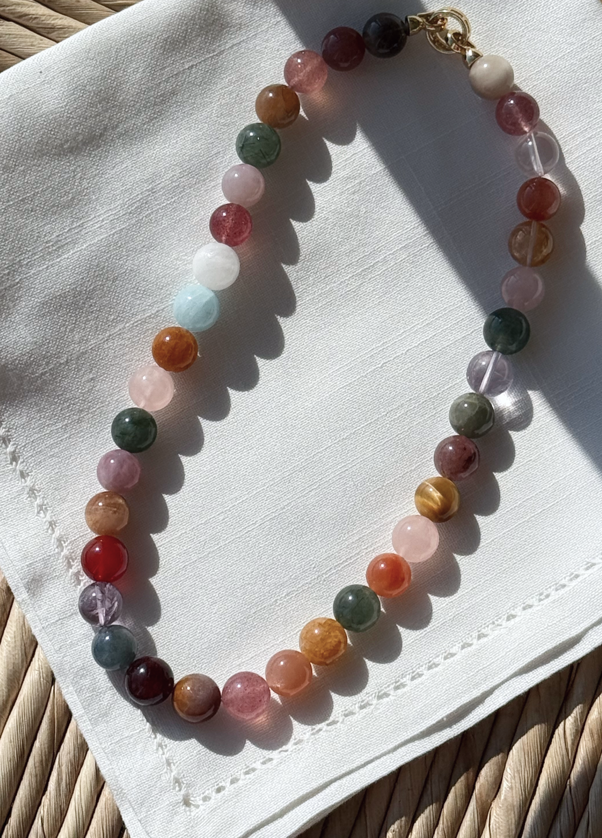 Multi Color Beaded Necklace