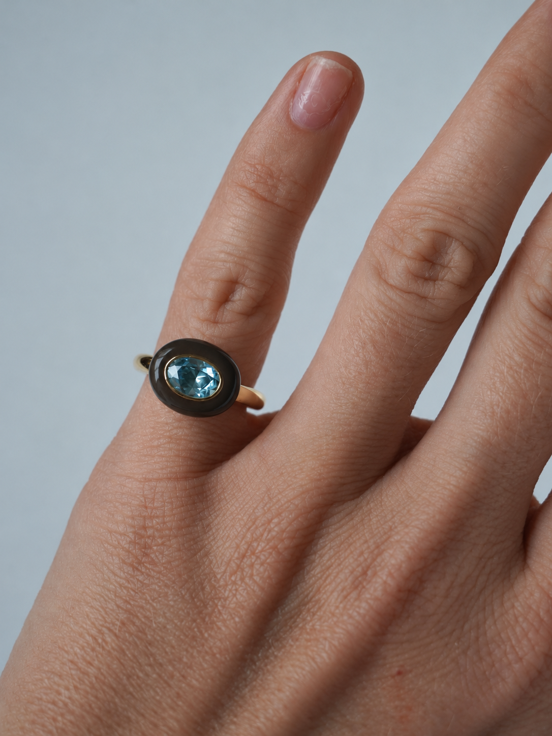 Bonbon Pinky Ring - Brown
