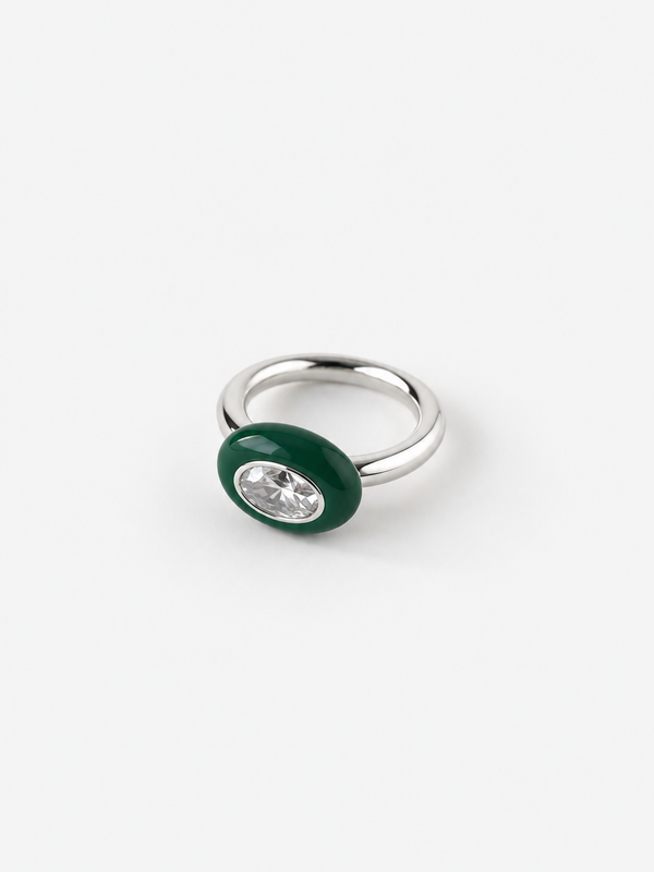 Bonbon Pinky Ring - Forest Green