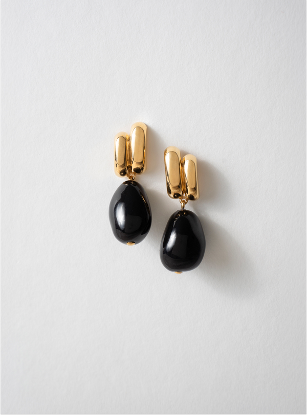 Iris Earrings Black